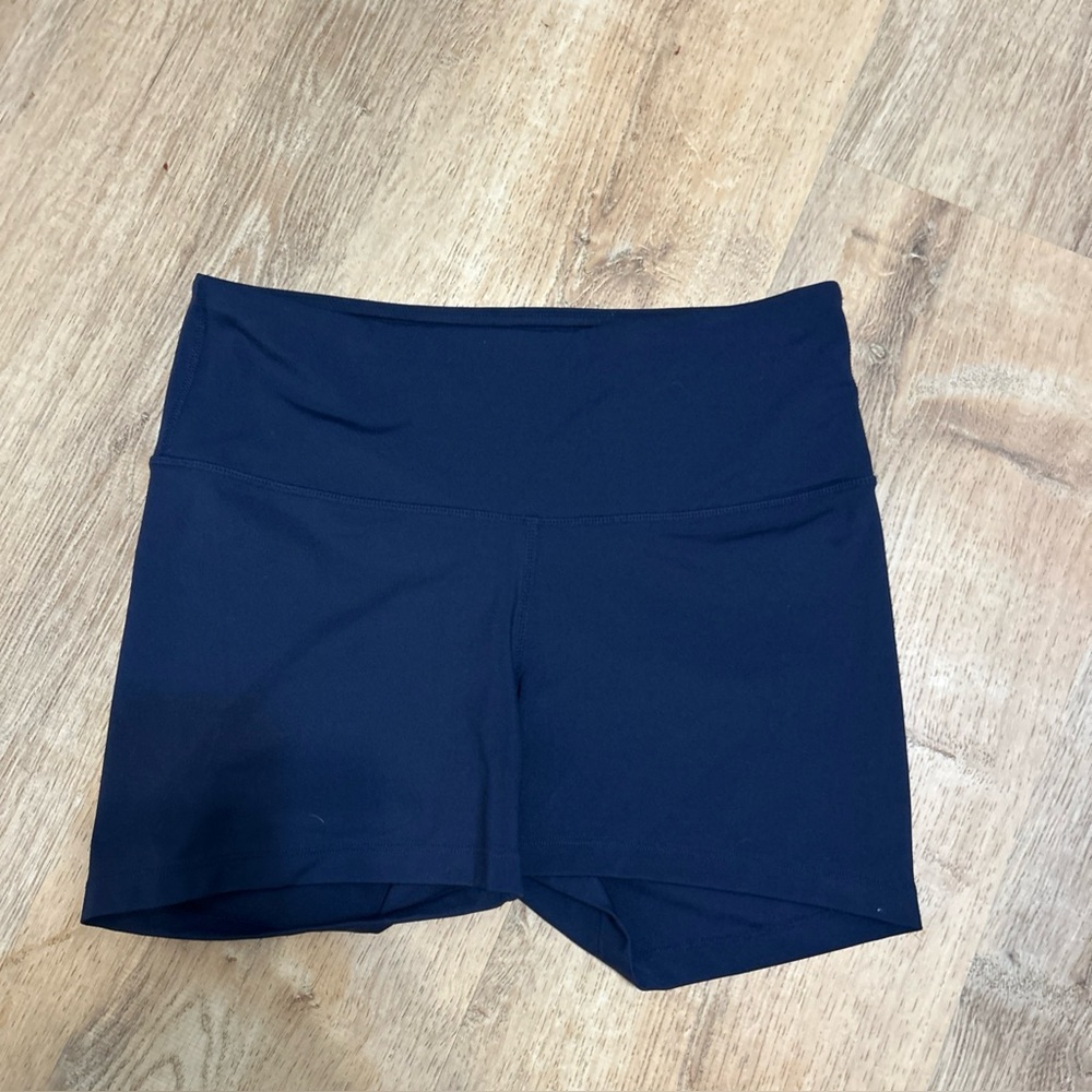 TSLA Women's Navy Blue Bike Shorts